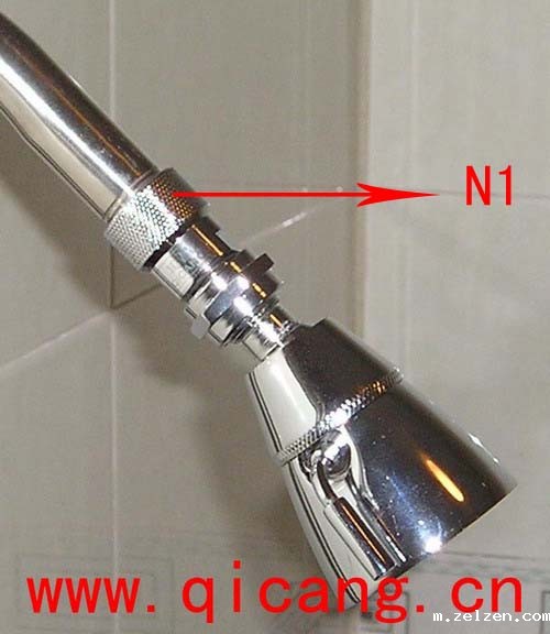 N1淋浴节水阀安装实例一